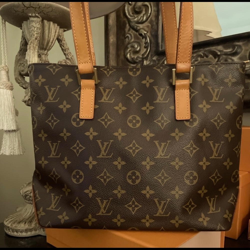 100% Authentic Louis Vuitton Monogram Canvas Cabas Piano Bag